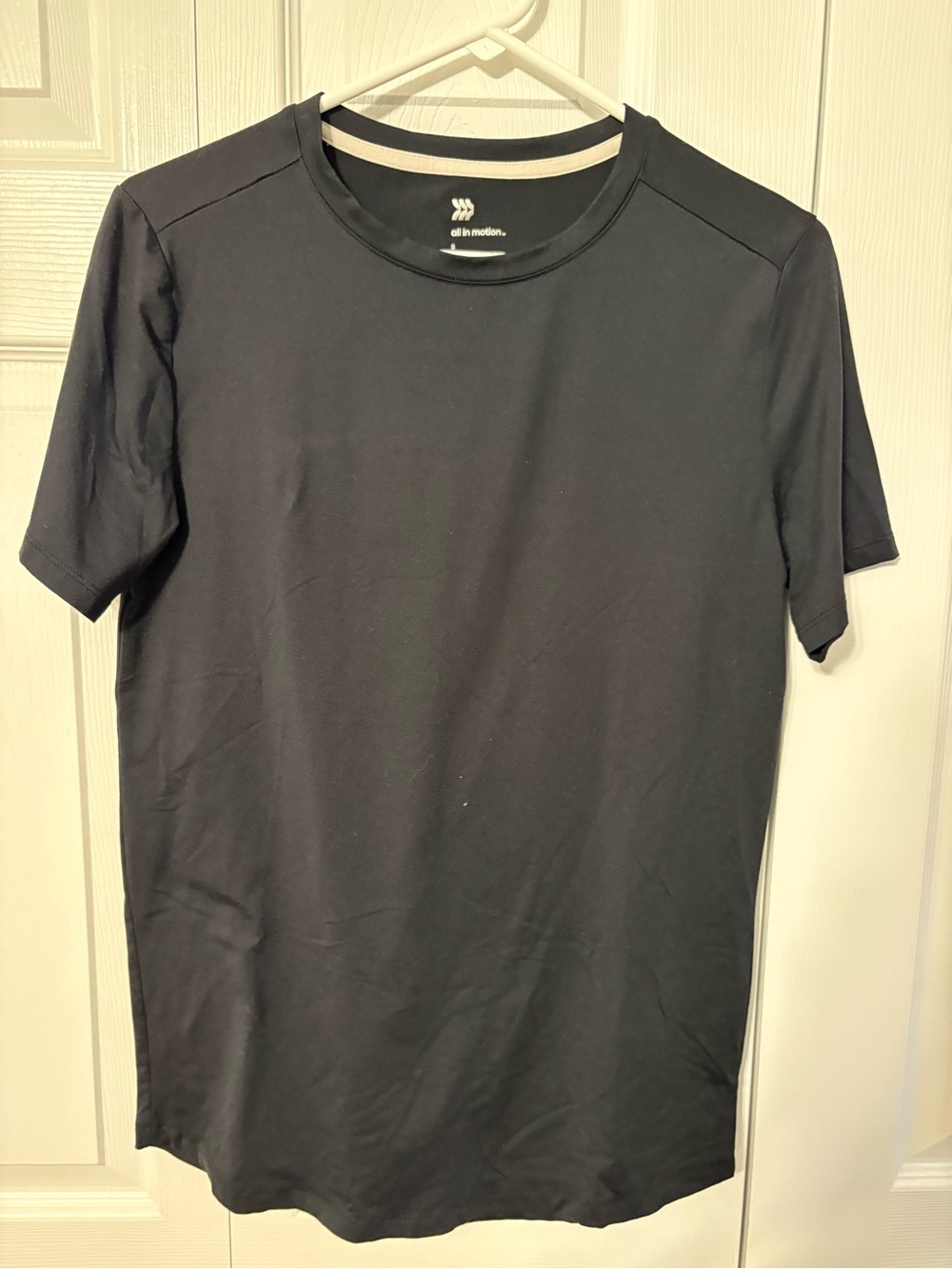 all in motion Men's Black Short-Sleeve Crew Tee